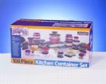 100pc storage container set