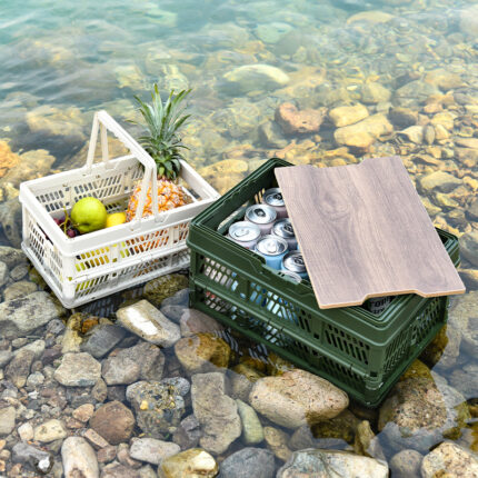 Open-top camping box