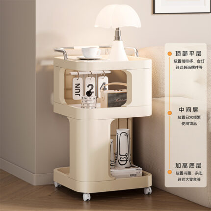 Side table storage rack